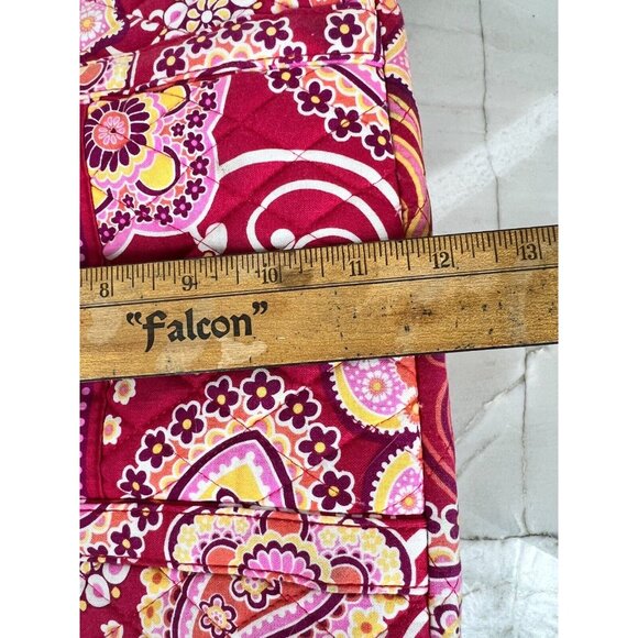 Vera Bradley Pink Floral‎ Paisley Double Handle Tote Back Size 11.5"x14.5"x4.5" - Picture 7 of 9
